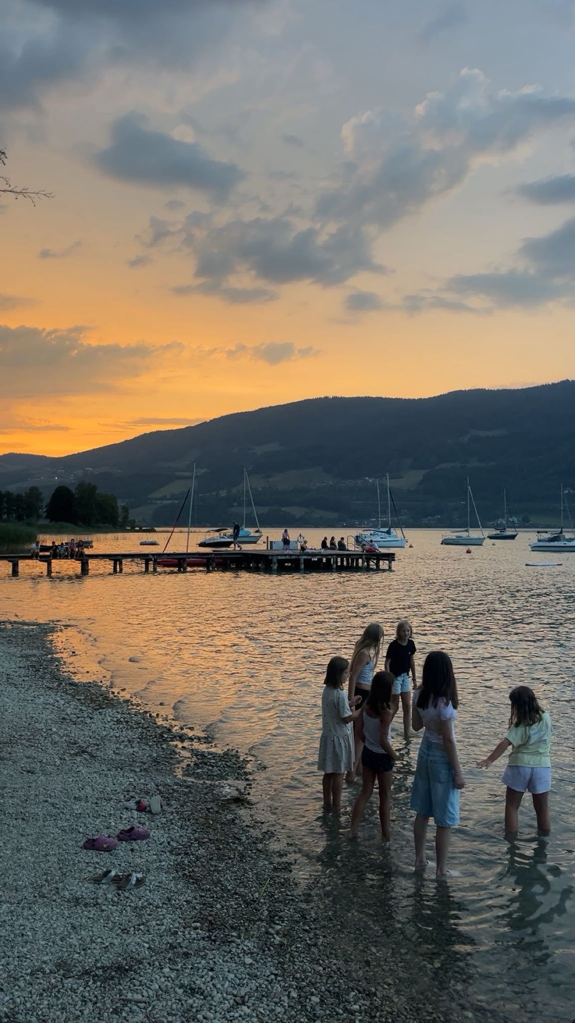 Gruppe am See
